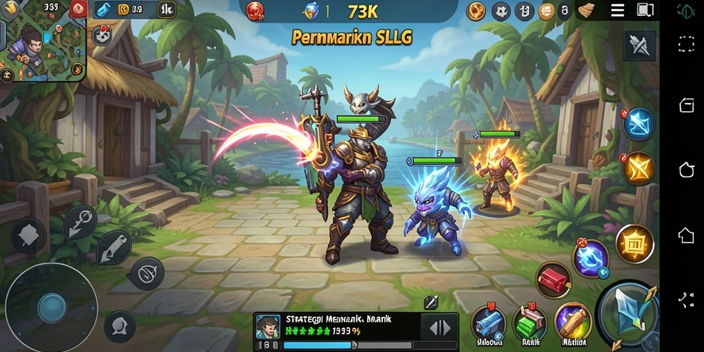 Tampilan gameplay mengesankan dari 73K yang penuh strategi.