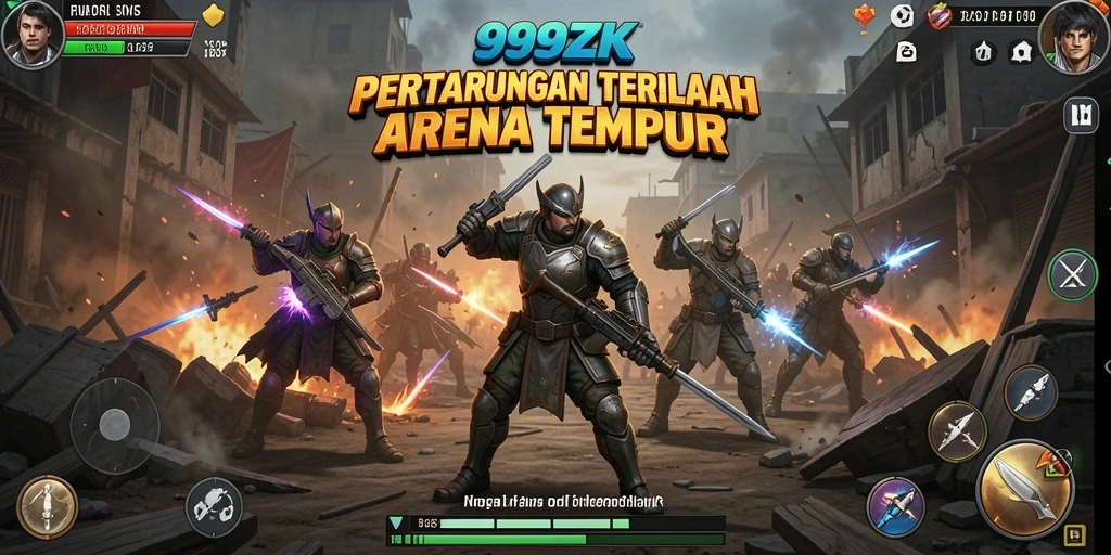 Gameplay menegangkan di arena 999ZK dengan aksi pertempuran yang intens.