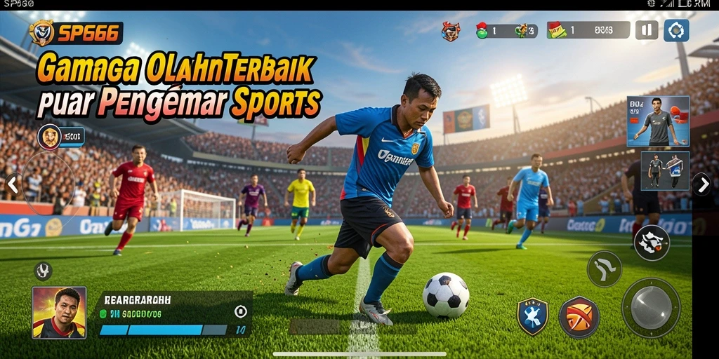 Screenshot gameplay <strong>SP666</strong> dengan aksi olahraga yang mendebarkan.