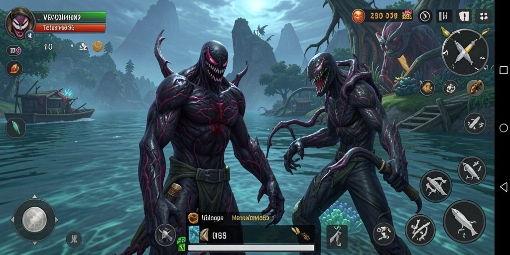 Tampilan gameplay VENOM889 yang menakjubkan saat memancing.