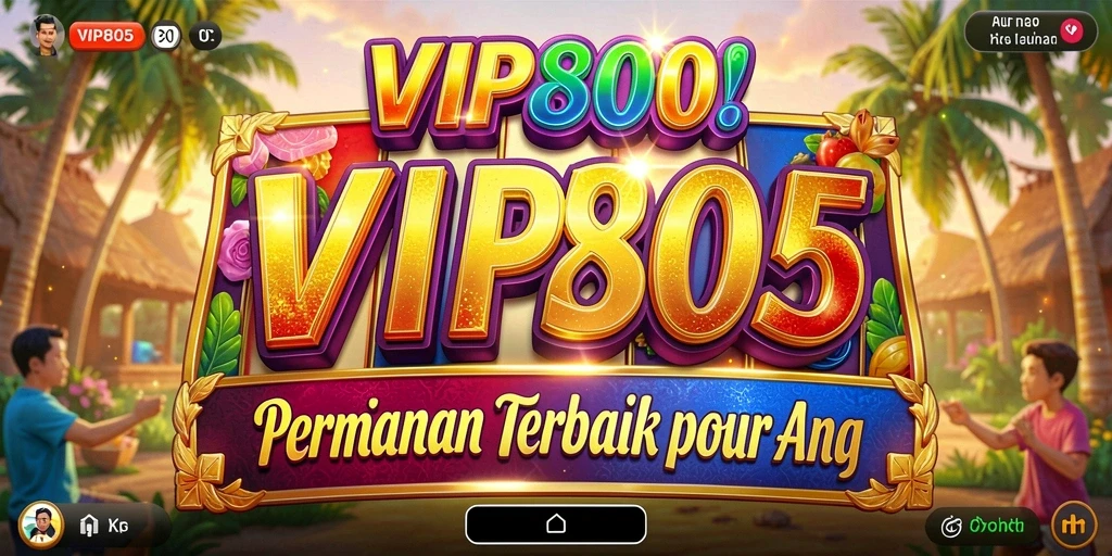 Tampilan gameplay utama VIP805 dengan gulungan Slot yang menarik.