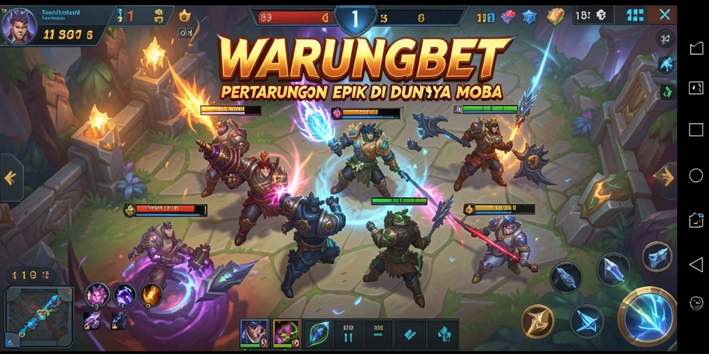 Tampilan gameplay seru dan strategis di WARUNGBET.